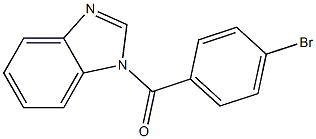 benzimidazol-1-yl-(4-bromophenyl)methanone Struktur