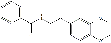 N-[2-(3,4-dimethoxyphenyl)ethyl]-2-fluorobenzamide Struktur