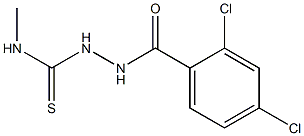 1-[(2,4-dichlorobenzoyl)amino]-3-methylthiourea Struktur