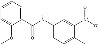 2-methoxy-N-(4-methyl-3-nitrophenyl)benzamide Struktur