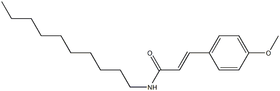 (E)-N-decyl-3-(4-methoxyphenyl)prop-2-enamide Struktur