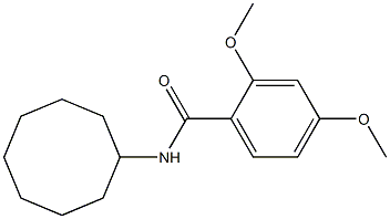 N-cyclooctyl-2,4-dimethoxybenzamide Struktur