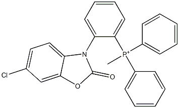 (6-chloro-2-oxo-1,3-benzoxazol-3-yl)methyl-triphenylphosphanium Structure