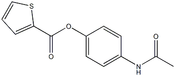 (4-acetamidophenyl) thiophene-2-carboxylate Struktur