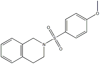 2-(4-methoxyphenyl)sulfonyl-3,4-dihydro-1H-isoquinoline Struktur