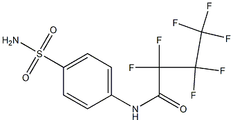 2,2,3,3,4,4,4-heptafluoro-N-(4-sulfamoylphenyl)butanamide Struktur