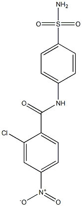 2-chloro-4-nitro-N-(4-sulfamoylphenyl)benzamide Struktur