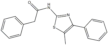 N-(5-methyl-4-phenyl-1,3-thiazol-2-yl)-2-phenylacetamide Struktur