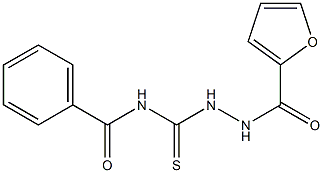 N-[(furan-2-carbonylamino)carbamothioyl]benzamide Struktur