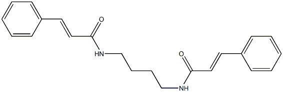 (E)-3-phenyl-N-[4-[[(E)-3-phenylprop-2-enoyl]amino]butyl]prop-2-enamide Struktur