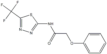 2-phenoxy-N-[5-(trifluoromethyl)-1,3,4-thiadiazol-2-yl]acetamide Struktur