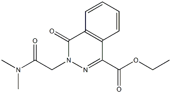 ethyl 3-[2-(dimethylamino)-2-oxoethyl]-4-oxophthalazine-1-carboxylate Struktur