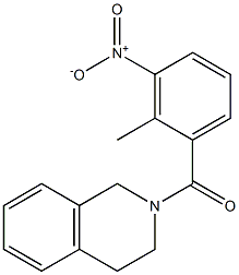 3,4-dihydro-1H-isoquinolin-2-yl-(2-methyl-3-nitrophenyl)methanone Struktur