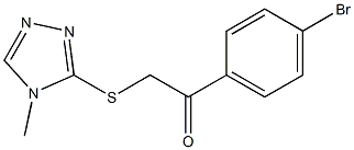 1-(4-bromophenyl)-2-[(4-methyl-1,2,4-triazol-3-yl)sulfanyl]ethanone Struktur