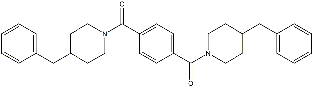 [4-(4-benzylpiperidine-1-carbonyl)phenyl]-(4-benzylpiperidin-1-yl)methanone Struktur