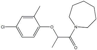 1-(azepan-1-yl)-2-(4-chloro-2-methylphenoxy)propan-1-one Struktur