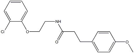 N-[2-(2-chlorophenoxy)ethyl]-3-(4-methoxyphenyl)propanamide Struktur