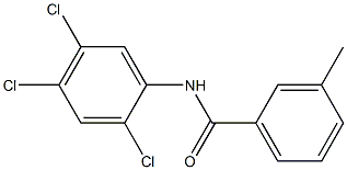 3-methyl-N-(2,4,5-trichlorophenyl)benzamide Struktur