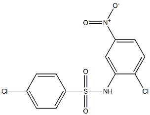 4-chloro-N-(2-chloro-5-nitrophenyl)benzenesulfonamide Struktur