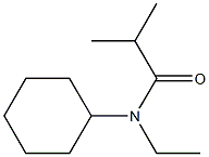 N-cyclohexyl-N-ethyl-2-methylpropanamide Struktur