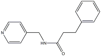 3-phenyl-N-(pyridin-4-ylmethyl)propanamide Struktur