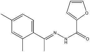 N-[(E)-1-(2,4-dimethylphenyl)ethylideneamino]furan-2-carboxamide Struktur