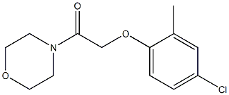 2-(4-chloro-2-methylphenoxy)-1-morpholin-4-ylethanone Struktur