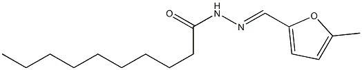 N-[(E)-(5-methylfuran-2-yl)methylideneamino]decanamide Struktur