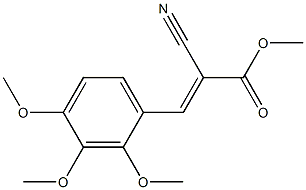 methyl (E)-2-cyano-3-(2,3,4-trimethoxyphenyl)prop-2-enoate Struktur