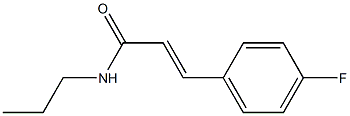 (E)-3-(4-fluorophenyl)-N-propylprop-2-enamide Struktur