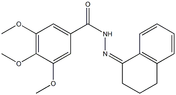 N-[(Z)-3,4-dihydro-2H-naphthalen-1-ylideneamino]-3,4,5-trimethoxybenzamide Struktur