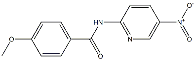 4-methoxy-N-(5-nitropyridin-2-yl)benzamide Struktur