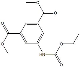 dimethyl 5-(ethoxycarbonylamino)benzene-1,3-dicarboxylate Struktur