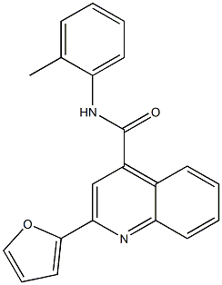 2-(furan-2-yl)-N-(2-methylphenyl)quinoline-4-carboxamide Struktur