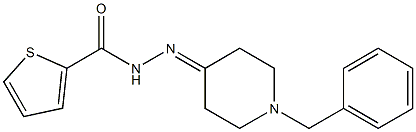 N-[(1-benzylpiperidin-4-ylidene)amino]thiophene-2-carboxamide Struktur