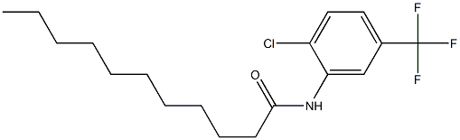 N-[2-chloro-5-(trifluoromethyl)phenyl]undecanamide Struktur