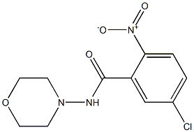 5-chloro-N-morpholin-4-yl-2-nitrobenzamide Struktur