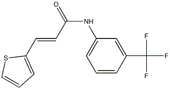 (E)-3-thiophen-2-yl-N-[3-(trifluoromethyl)phenyl]prop-2-enamide Struktur