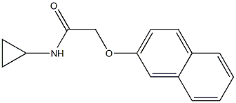 N-cyclopropyl-2-naphthalen-2-yloxyacetamide Struktur