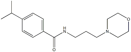 N-(3-morpholin-4-ylpropyl)-4-propan-2-ylbenzamide Struktur