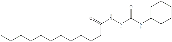 1-cyclohexyl-3-(dodecanoylamino)urea Struktur