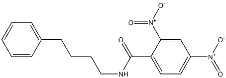 2,4-dinitro-N-(4-phenylbutyl)benzamide Struktur