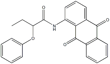 N-(9,10-dioxoanthracen-1-yl)-2-phenoxybutanamide Struktur