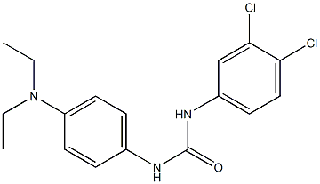 1-(3,4-dichlorophenyl)-3-[4-(diethylamino)phenyl]urea Struktur