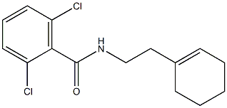 2,6-dichloro-N-[2-(cyclohexen-1-yl)ethyl]benzamide Struktur