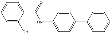 2-hydroxy-N-(4-phenylphenyl)benzamide Struktur