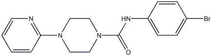 N-(4-bromophenyl)-4-pyridin-2-ylpiperazine-1-carboxamide Struktur