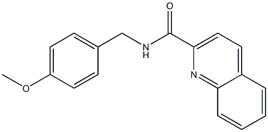 N-[(4-methoxyphenyl)methyl]quinoline-2-carboxamide Struktur