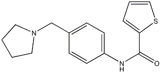 N-[4-(pyrrolidin-1-ylmethyl)phenyl]thiophene-2-carboxamide Struktur