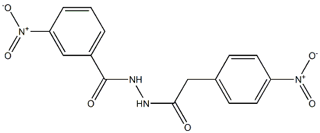 3-nitro-N'-[2-(4-nitrophenyl)acetyl]benzohydrazide Struktur